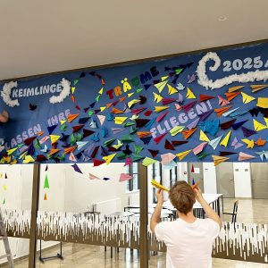 Plakat Wird Aufgehängt